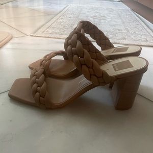 Dolce Vita sandals block heels. Camel tan beige nude. Size 9.5 women